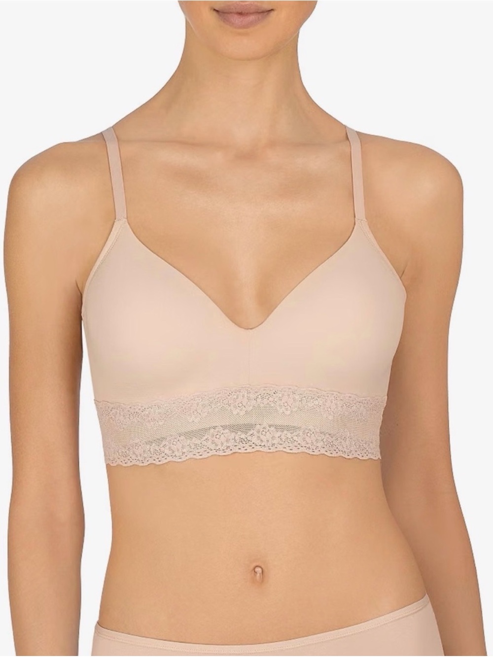 Natori Womens Lace Bliss Perfection Contour Soft Cup Wireless Bra 32DDD